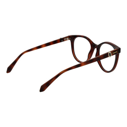 Polaroid Women’s Cat Eye Glasses – Brown Full-Rim Frame, 52mm