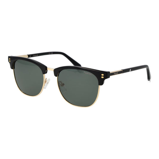Polaroid Men's Sunglasses – Gold Metal Frame, Green Polarized Lenses