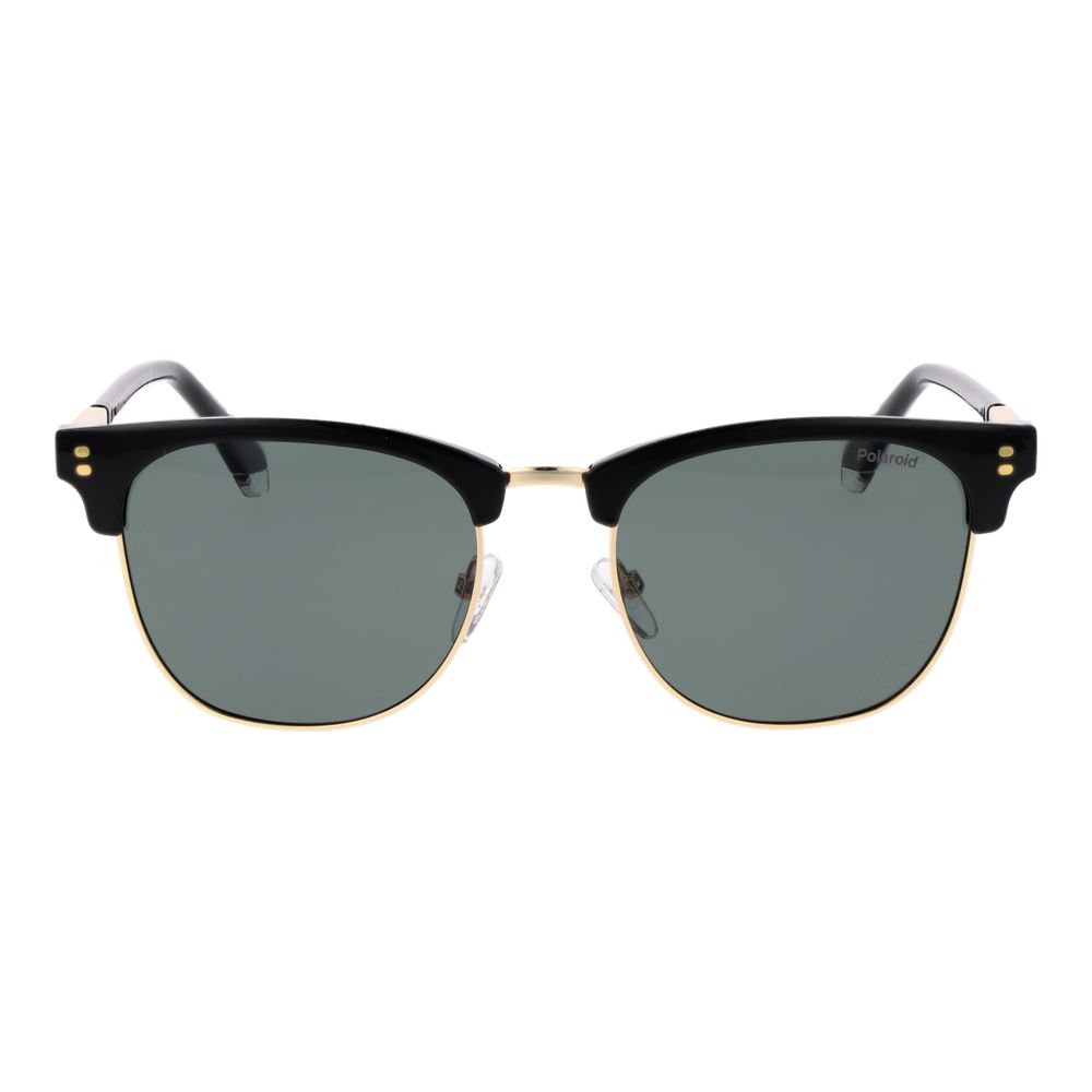 Polaroid Men's Sunglasses – Gold Metal Frame, Green Polarized Lenses