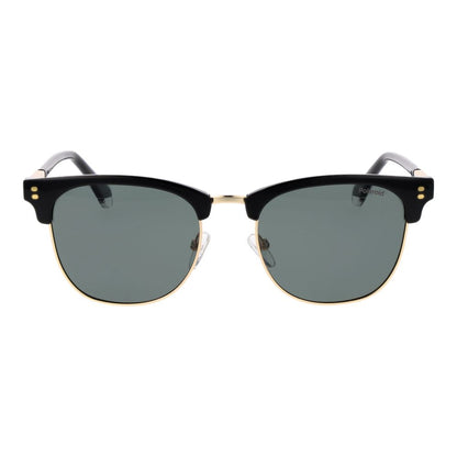 Polaroid Men's Sunglasses – Gold Metal Frame, Green Polarized Lenses