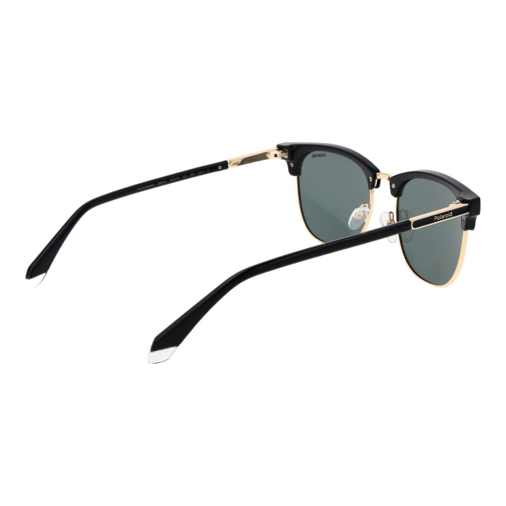 Polaroid Men's Sunglasses – Gold Metal Frame, Green Polarized Lenses