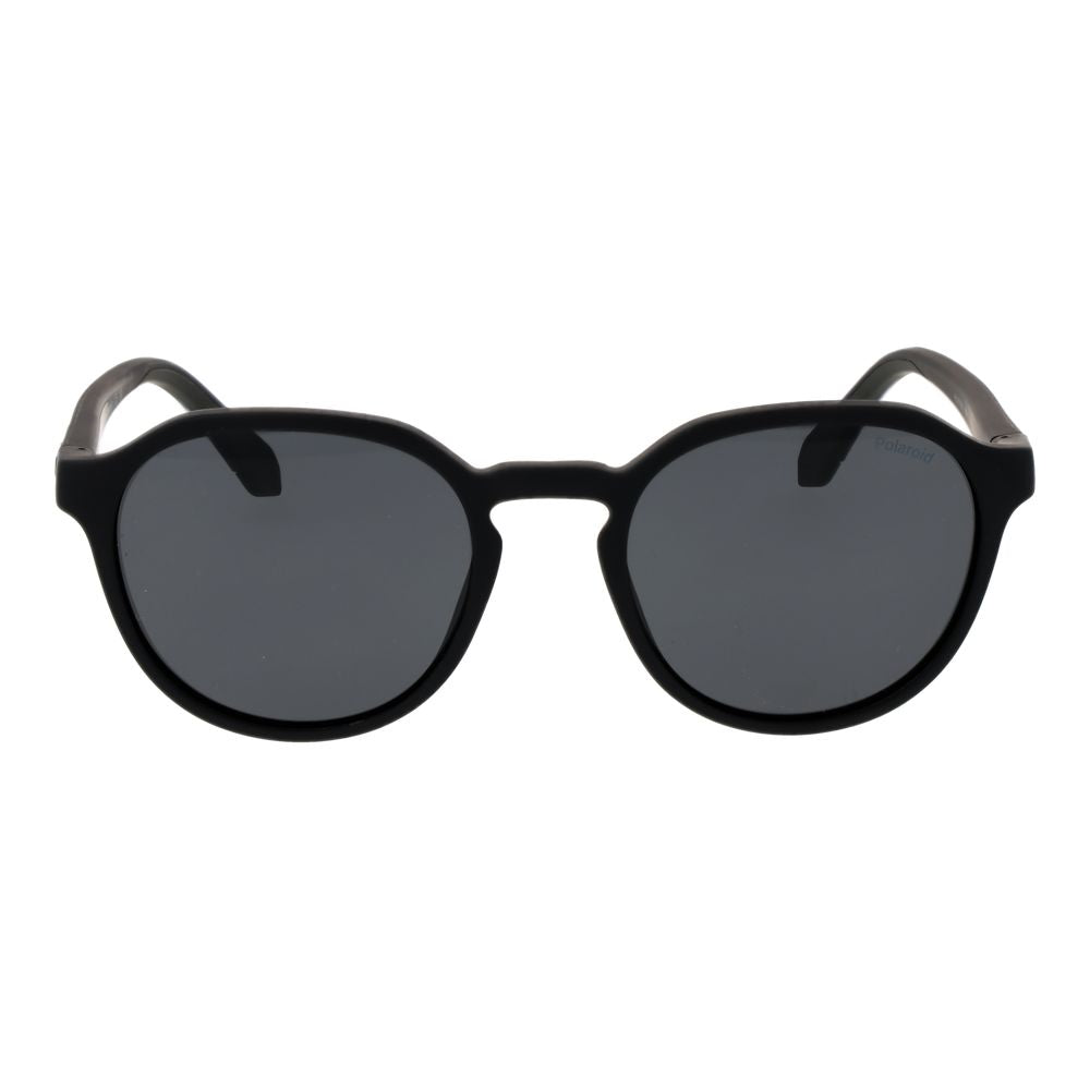 Polaroid Men’s Sunglasses – Black Square Frame, Grey Polarized Lenses