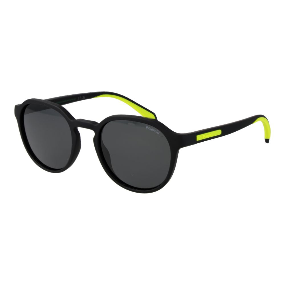 Polaroid Men’s Sunglasses – Black Full-Rim Frame, Grey Polarized Lenses
