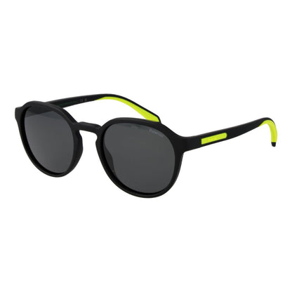 Polaroid Men’s Sunglasses – Black Full-Rim Frame, Grey Polarized Lenses
