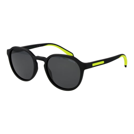Polaroid Men’s Sunglasses – Black Full-Rim Frame, Grey Polarized Lenses