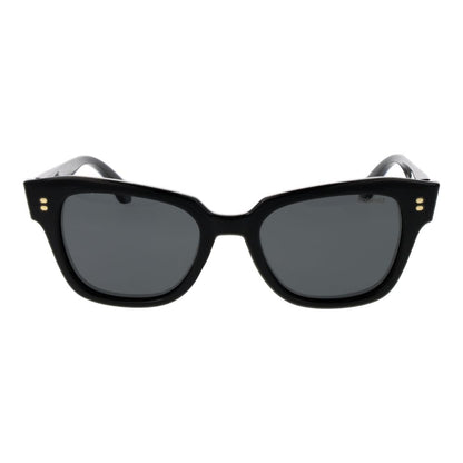 Polaroid Women’s Black Cat Eye Sunglasses with Grey Lenses