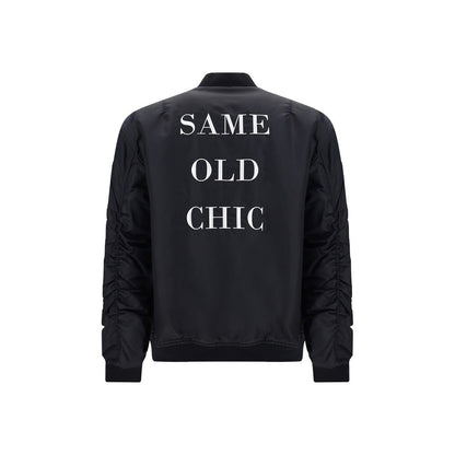 Moschino Black Polyamide Bomber Jacket IT46 | S