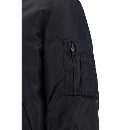 Moschino Black Polyamide Bomber Jacket IT46 | S