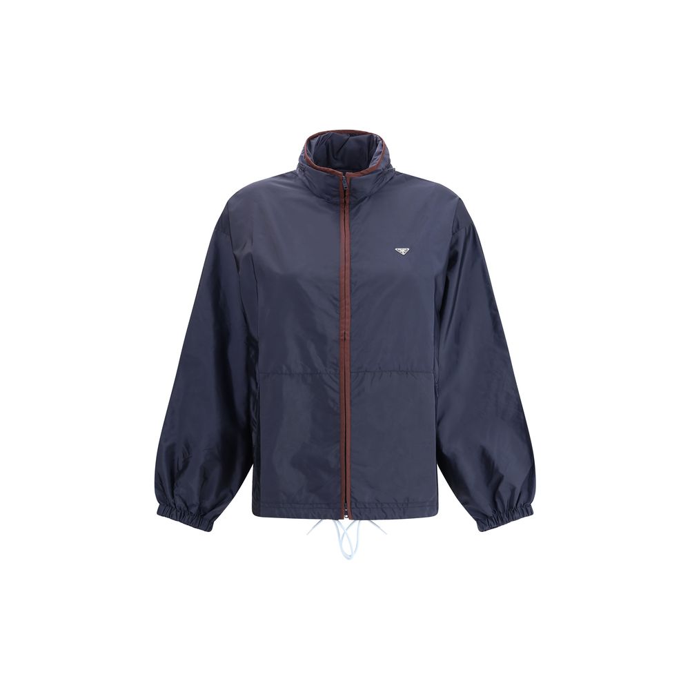 Prada Re-Nylon Blouson Jacket in Blue