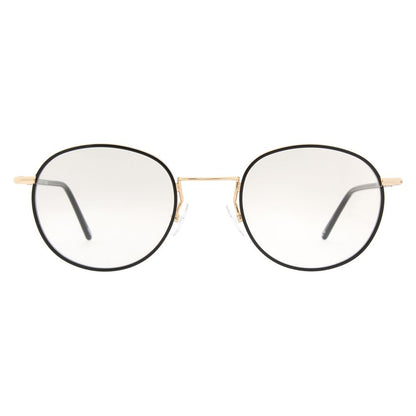 Andy Wolf Men’s Optical Glasses – Gold Panto Frame, 50mm