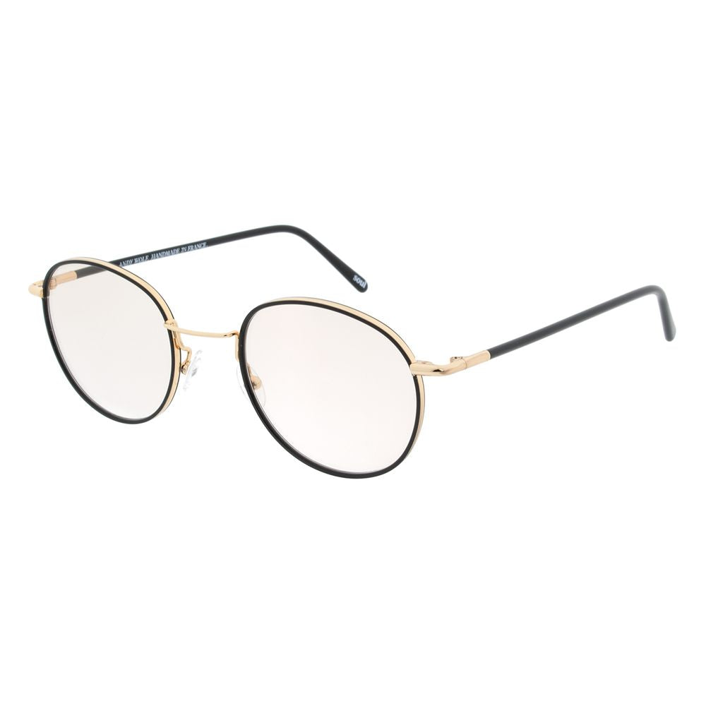 Andy Wolf Men’s Optical Glasses – Gold Panto Frame, 50mm