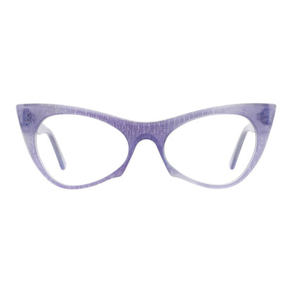 Andy Wolf Women's Purple Acetate Glasses – Cat Eye Frames