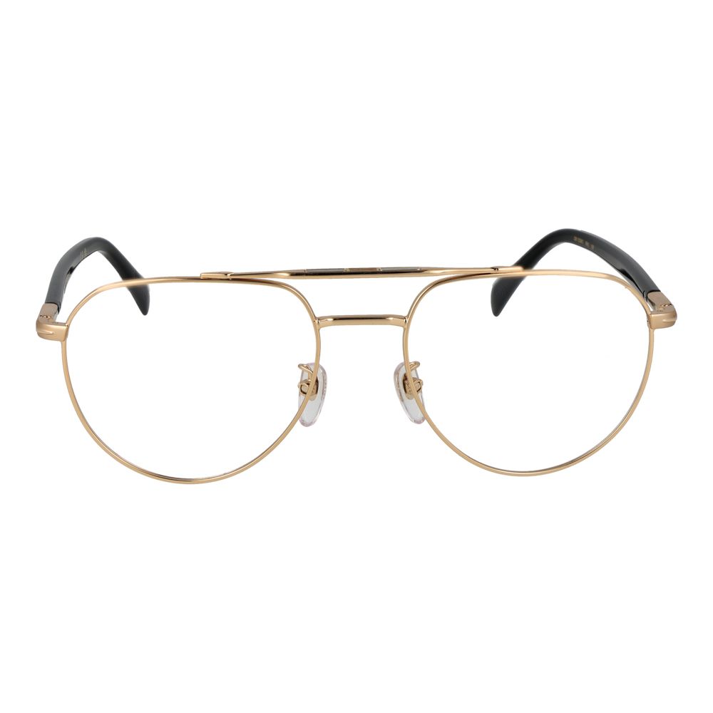 David Beckham Men's Gold Aviator Sunglasses – Grey Polarized Lenses