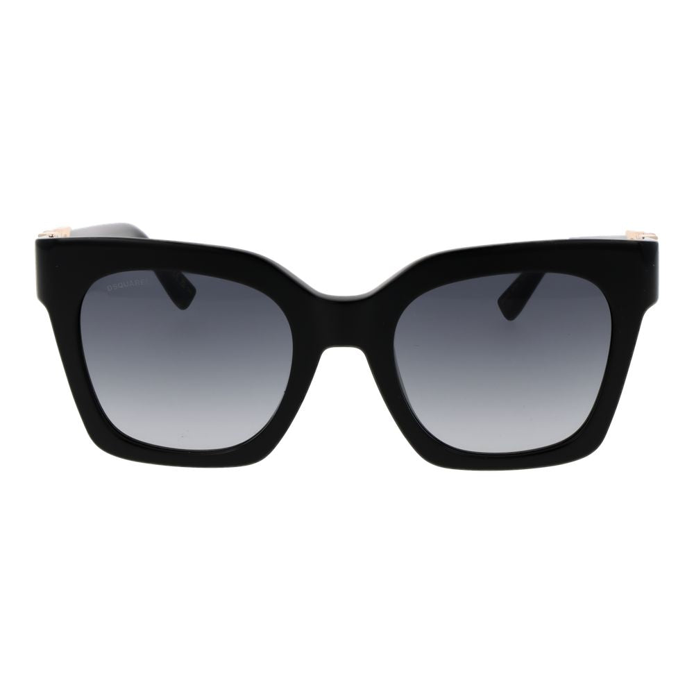 Dsquared² Women’s Sunglasses – Black Butterfly Frame, Grey Gradient Lenses
