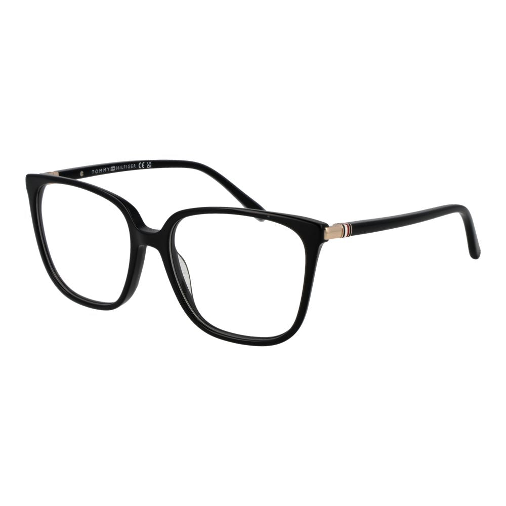 Tommy Hilfiger Women’s Optical Glasses – Black Square Frame, 54mm