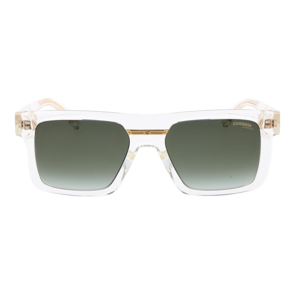 Carrera Men's Transparent Sunglasses – Green Gradient Lenses