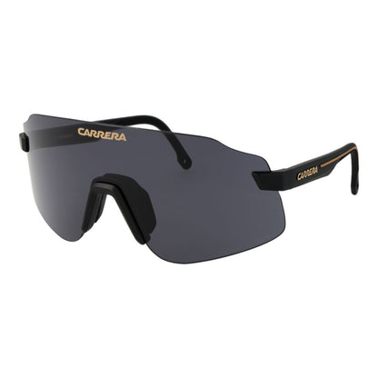 Carrera Men's Sunglasses – Black Half-Rim Frame, Grey Lenses