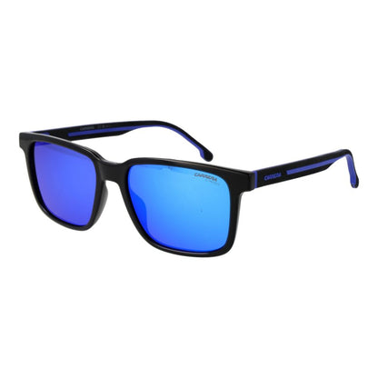 Carrera Men’s Sunglasses – Black Rectangle Frame, Yellow Mirrored Lenses