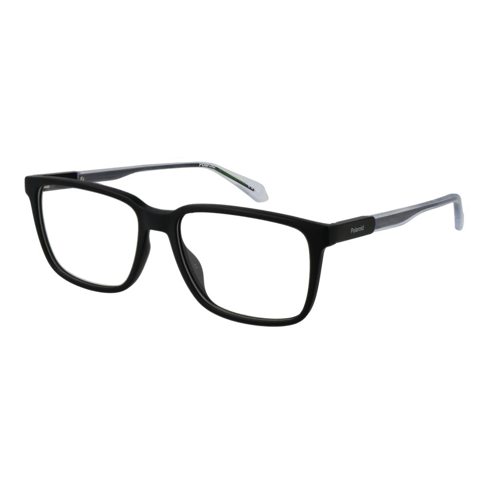 Polaroid Men’s Optical Glasses – Black Square Frame, 56mm