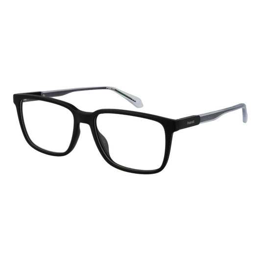 Polaroid Men’s Optical Glasses – Black Square Frame, 56mm