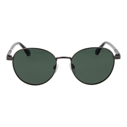 Polaroid Men's Sunglasses - Grey Metal Frame, Green Polarized Lenses