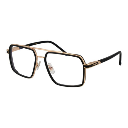 Carrera Black Metal Glasses – Square Full-Rim Frames