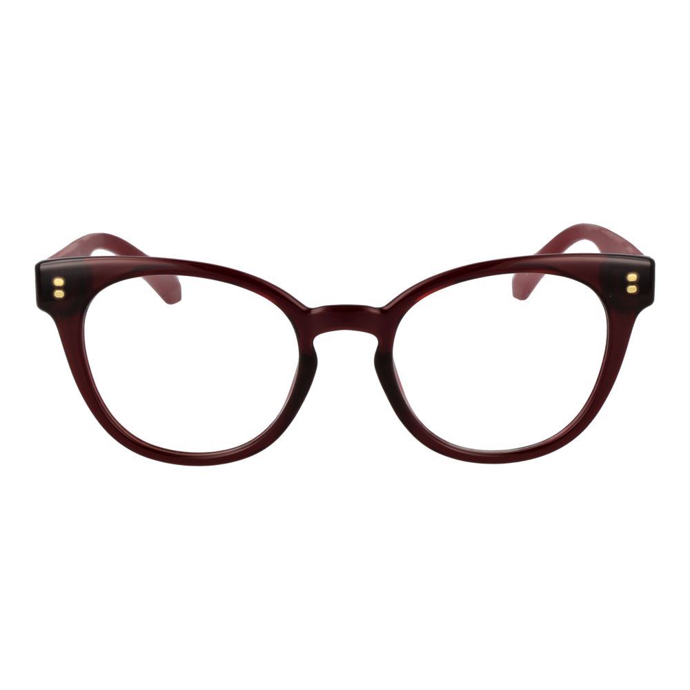 Polaroid Women's Optical Glasses – Red Round Frame, 51mm