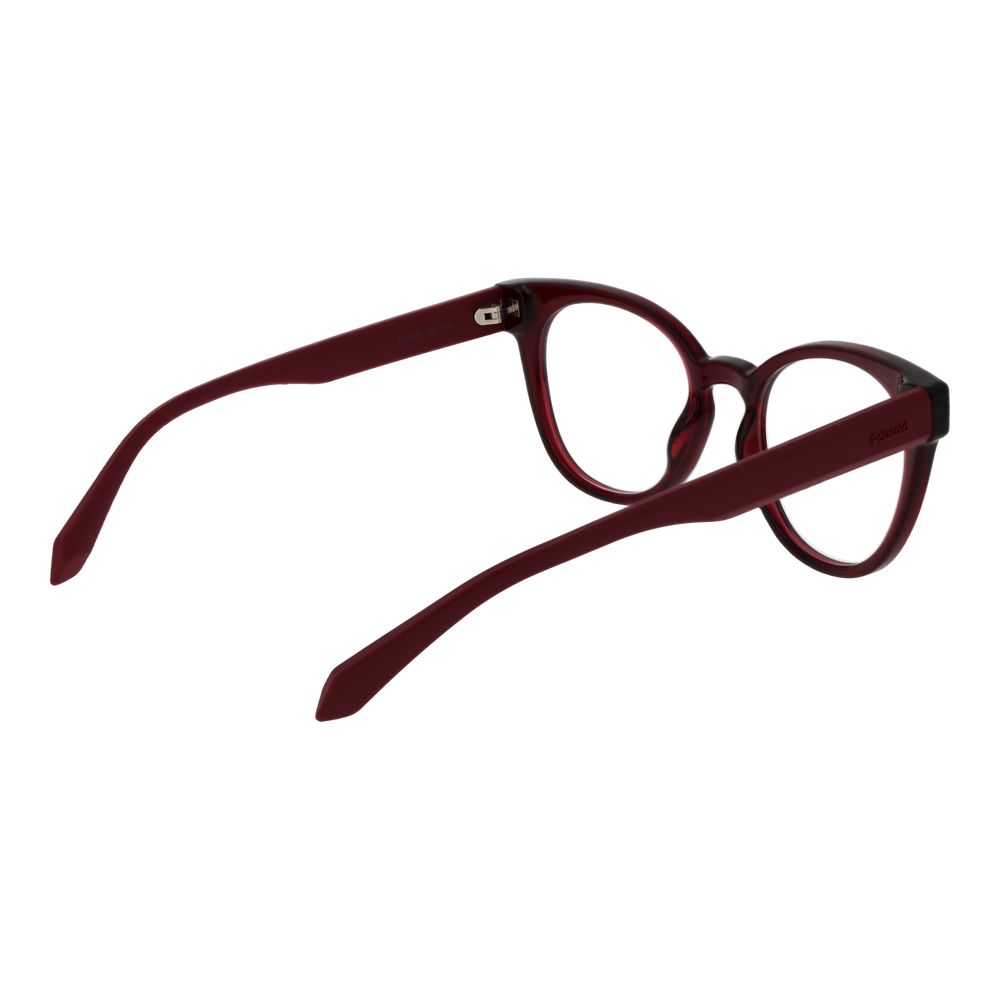 Polaroid Women's Optical Glasses – Red Round Frame, 51mm