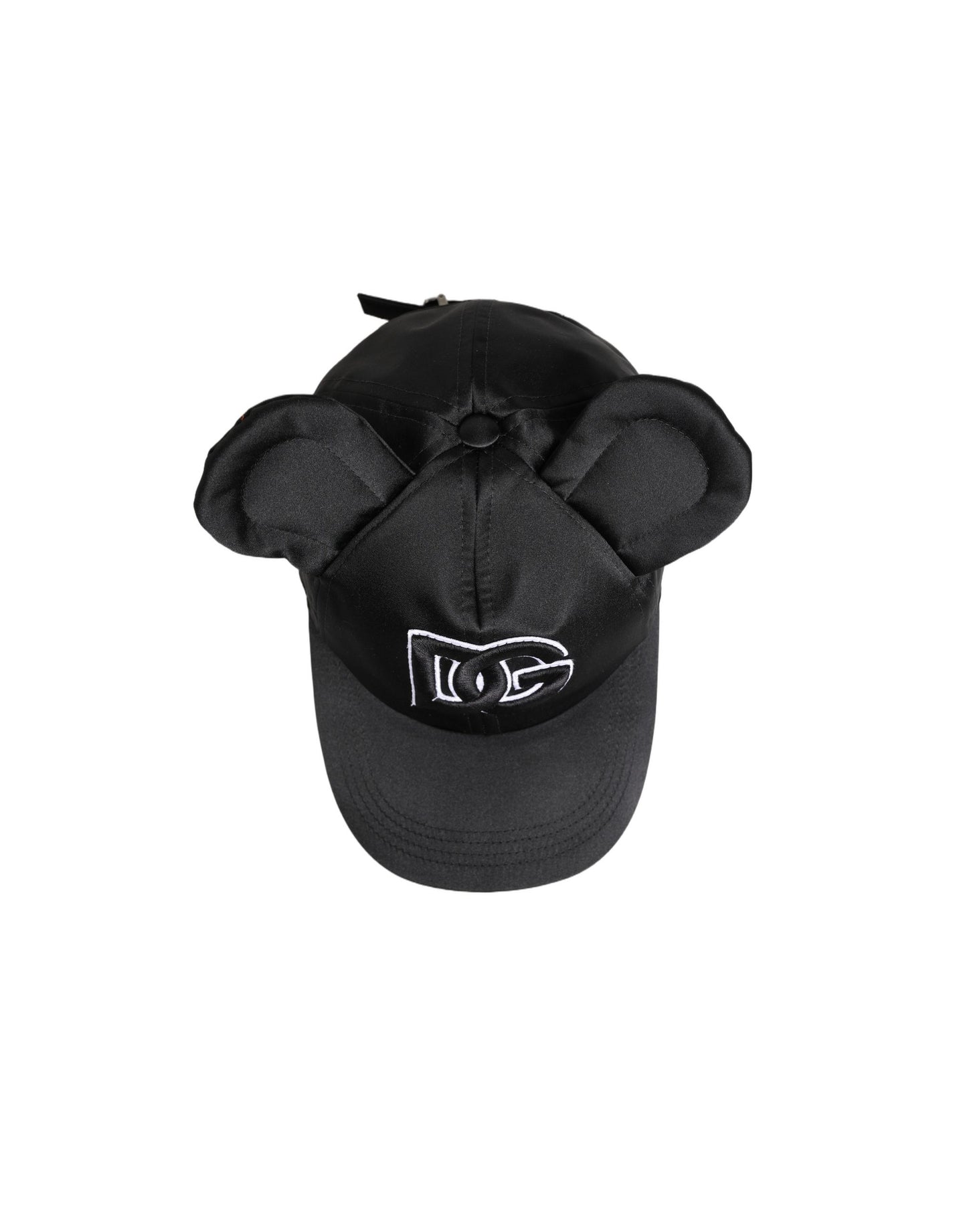 Dolce & Gabbana Men's Black Velvet Animal Ears Baseball Cap Hat
