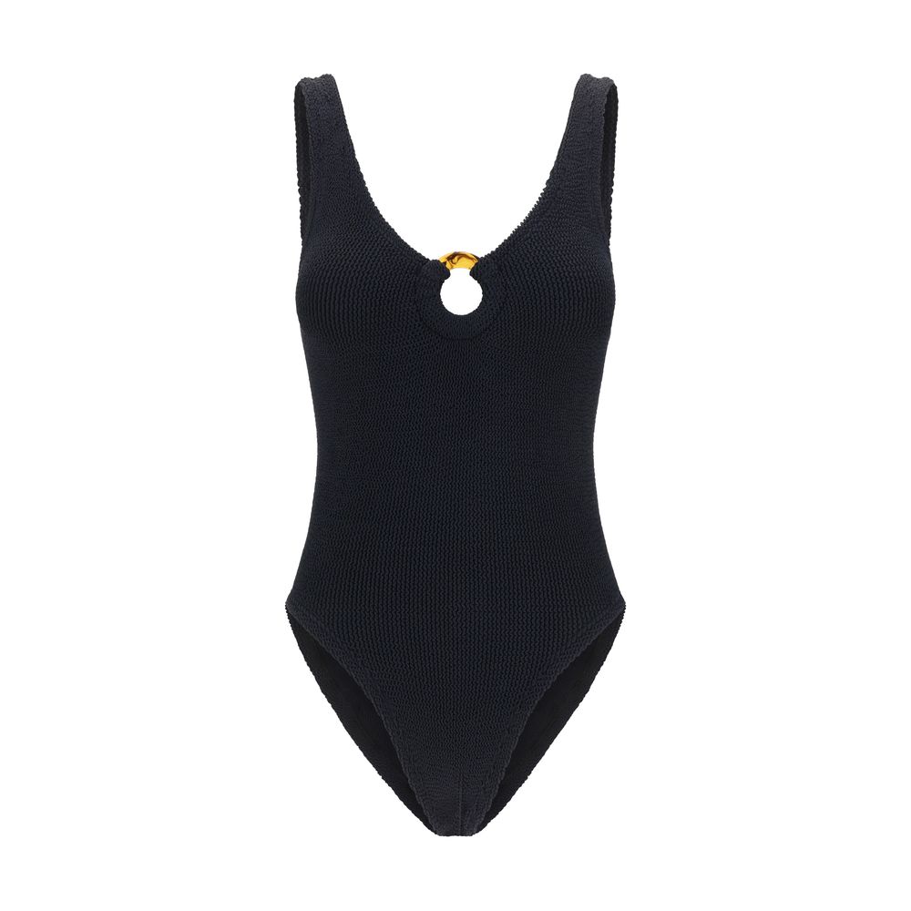 Hunza G Black Celine One-Piece Swimsuit