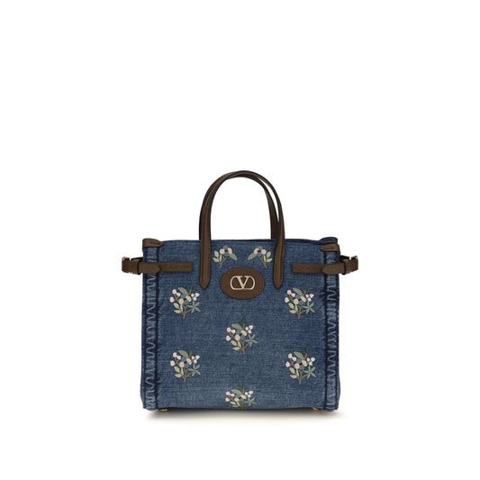 Valentino Garavani Blue Cotton Antibes Handbag