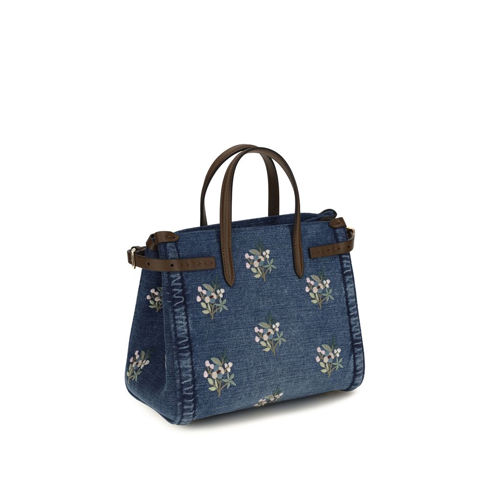 Valentino Garavani Blue Cotton Antibes Handbag