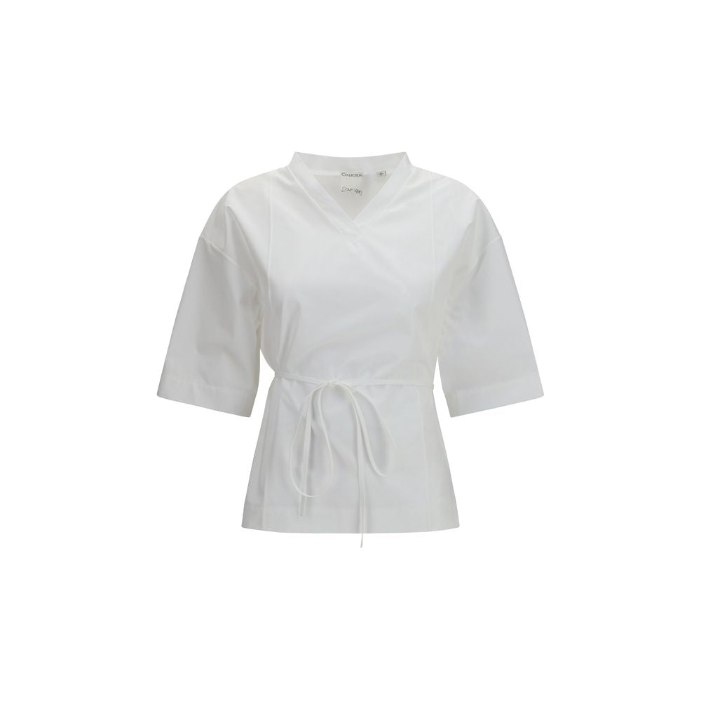 Calvin Klein Lynn White Cotton Shortsleeve Shirt