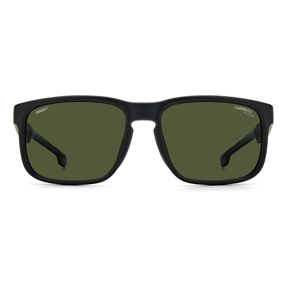 Carrera Ducati Black Sunglasses – Polyamide Frame, Green Lenses