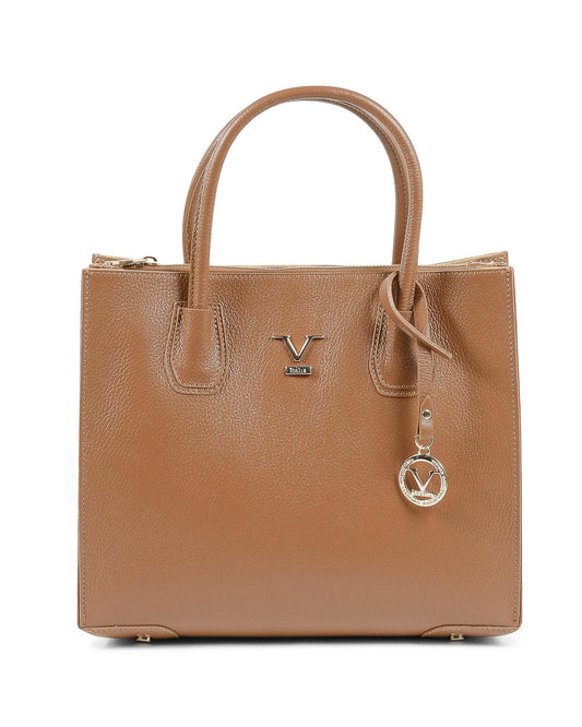 19V69 Italia Brown Leather Tote Bag - Luxurious Italian Craftsmanship