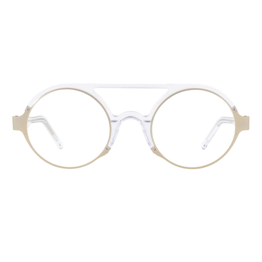 Andy Wolf Unisex Gold Metal & Plastic Optical Glasses