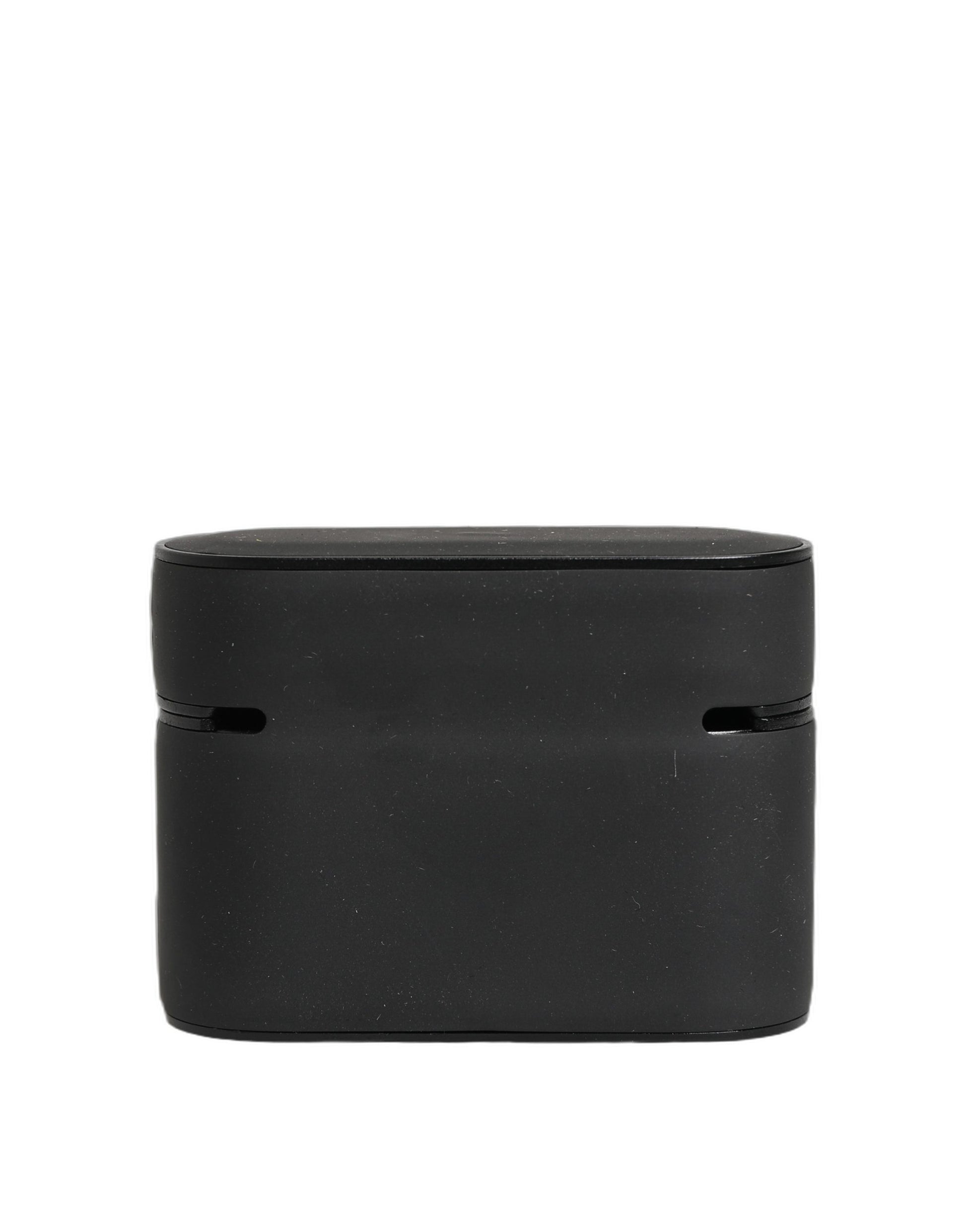 Dolce & Gabbana Black PVC Embossed Logo Flip Holder for Women Airpods