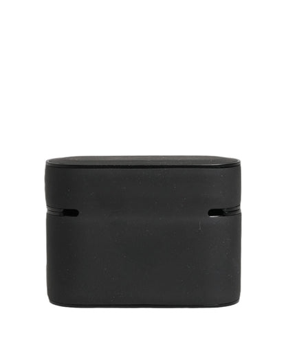 Dolce & Gabbana Black PVC Embossed Logo Flip Holder for Women Airpods