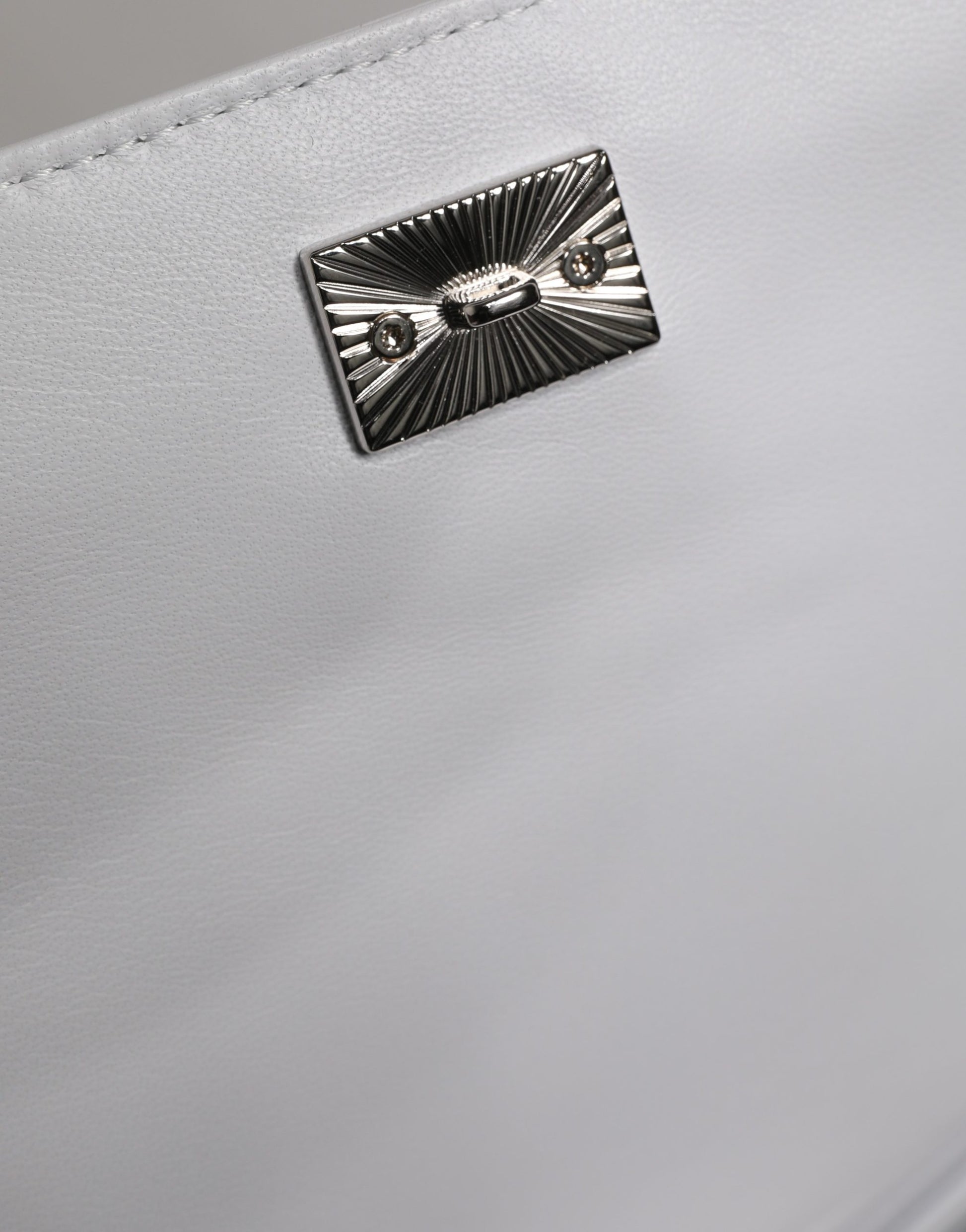 Dolce & Gabbana White Logo Plaque Crossbody Shoulder Borse Bag