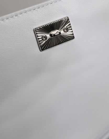 Dolce & Gabbana White Logo Plaque Crossbody Shoulder Borse Bag