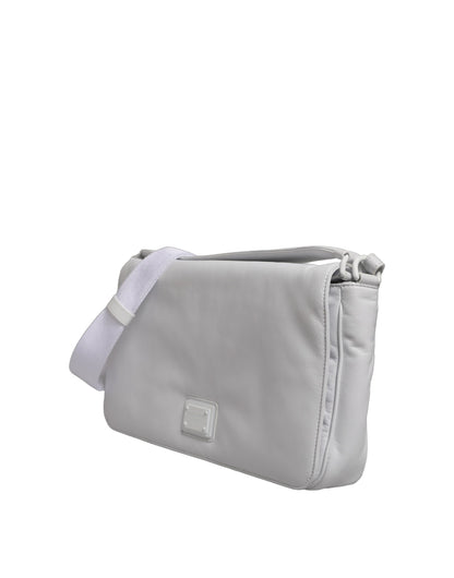 Dolce & Gabbana White Logo Plaque Crossbody Shoulder Borse Bag