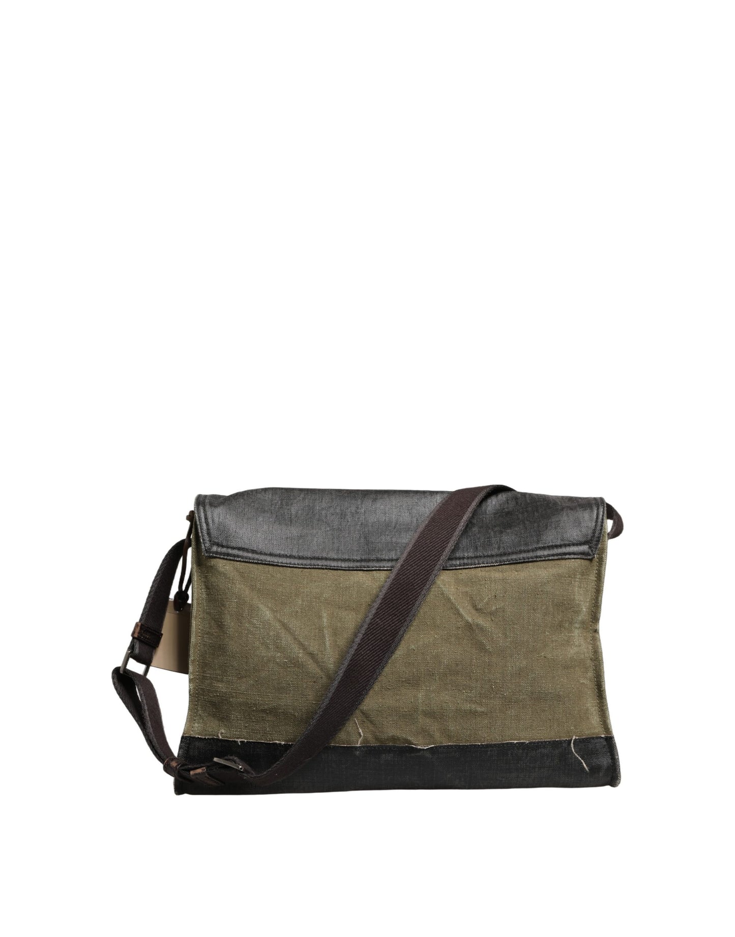 Dolce & Gabbana Military Green Two Tone Messenger Shoulder Bag for Men