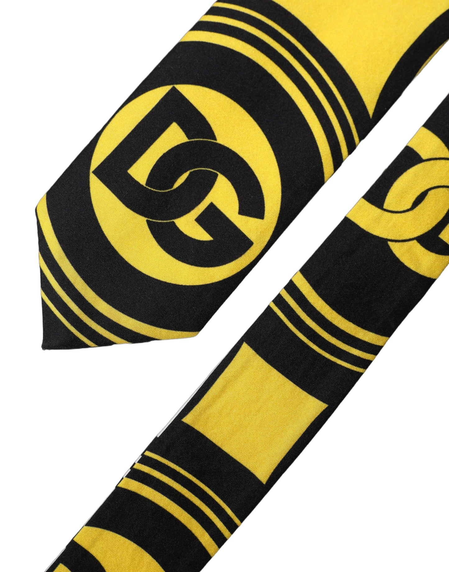 Dolce & Gabbana Multicolor Monogram Print Silk Necktie