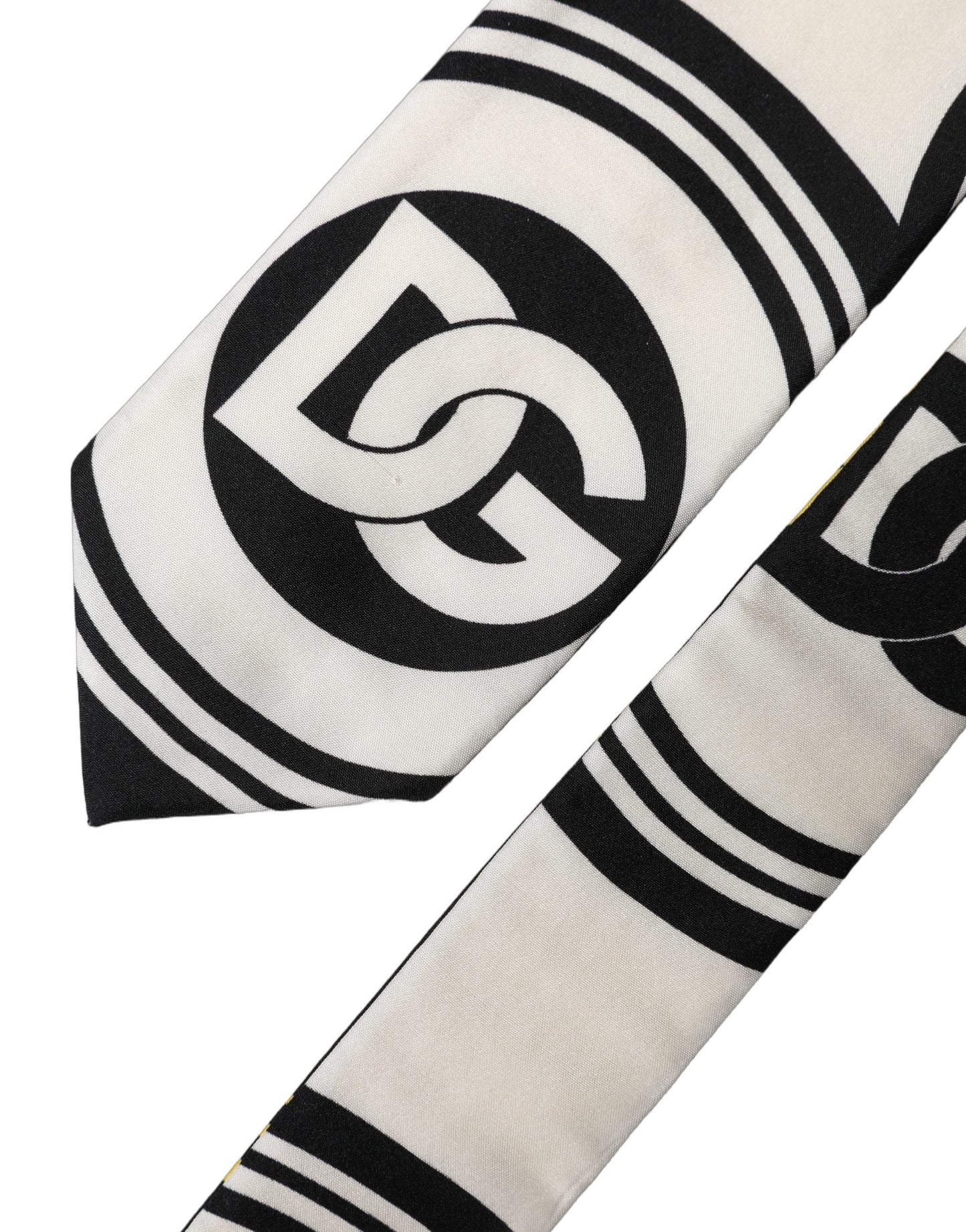 Dolce & Gabbana Multicolor Monogram Print Silk Necktie