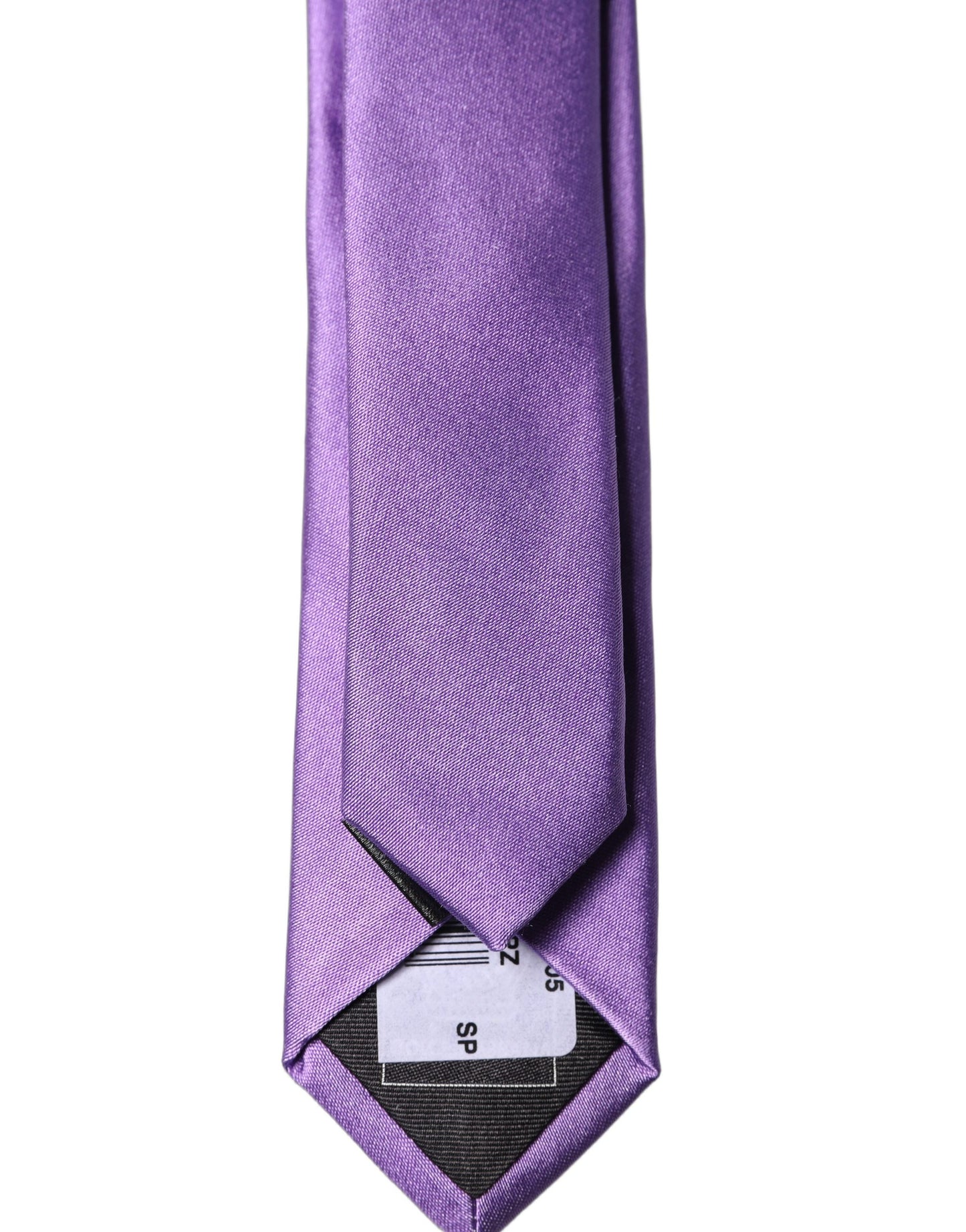 Dolce & Gabbana Purple Solid 100% Silk Adjustable Tied Necktie