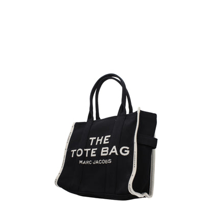 Marc Jacobs Black Canvas The Jacquard Large Tote Bag