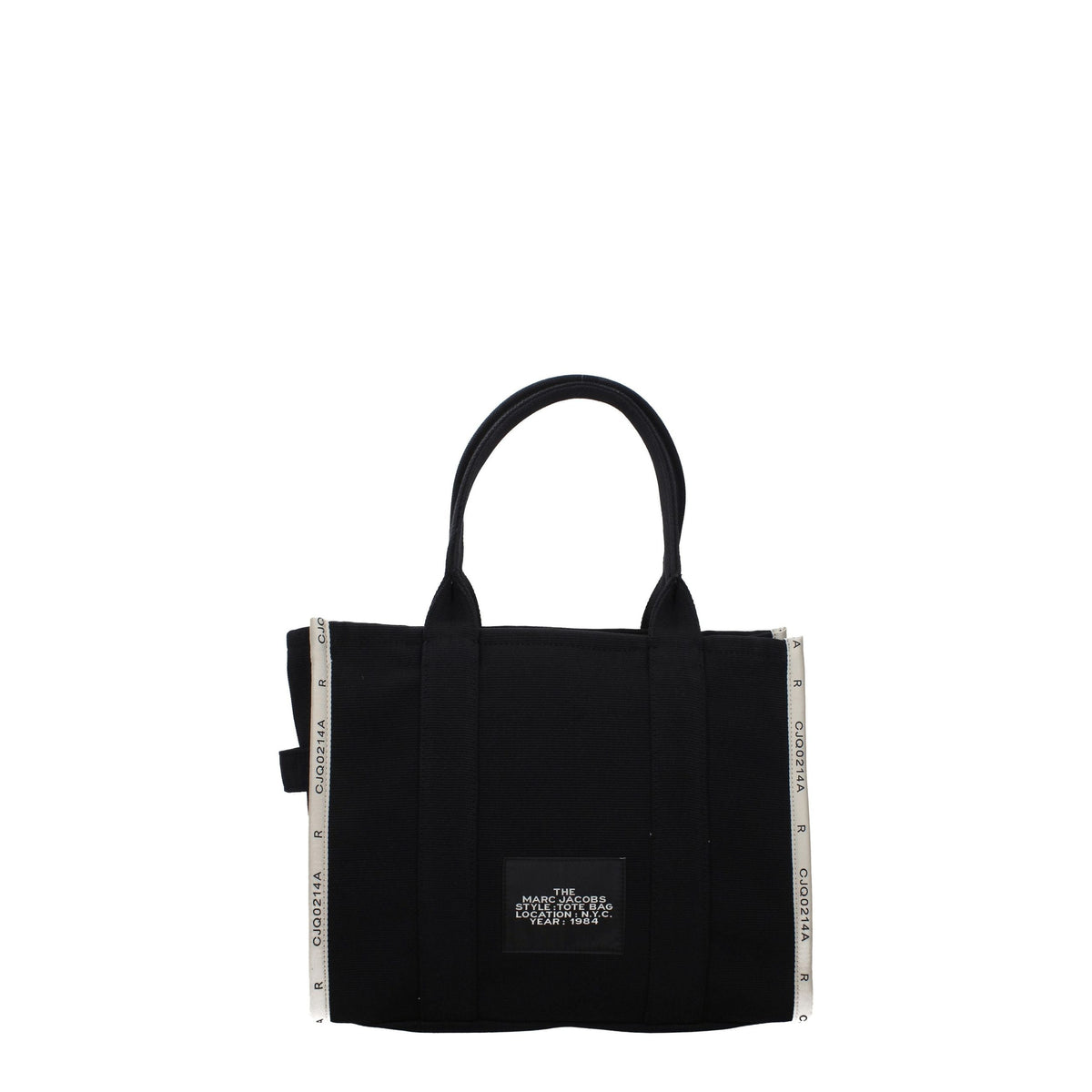 Marc Jacobs Black Canvas The Jacquard Large Tote Bag