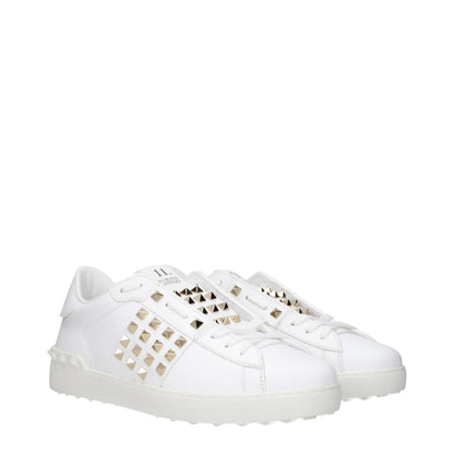 Valentino Garavani Blue Leather Low Top Sneakers for Men