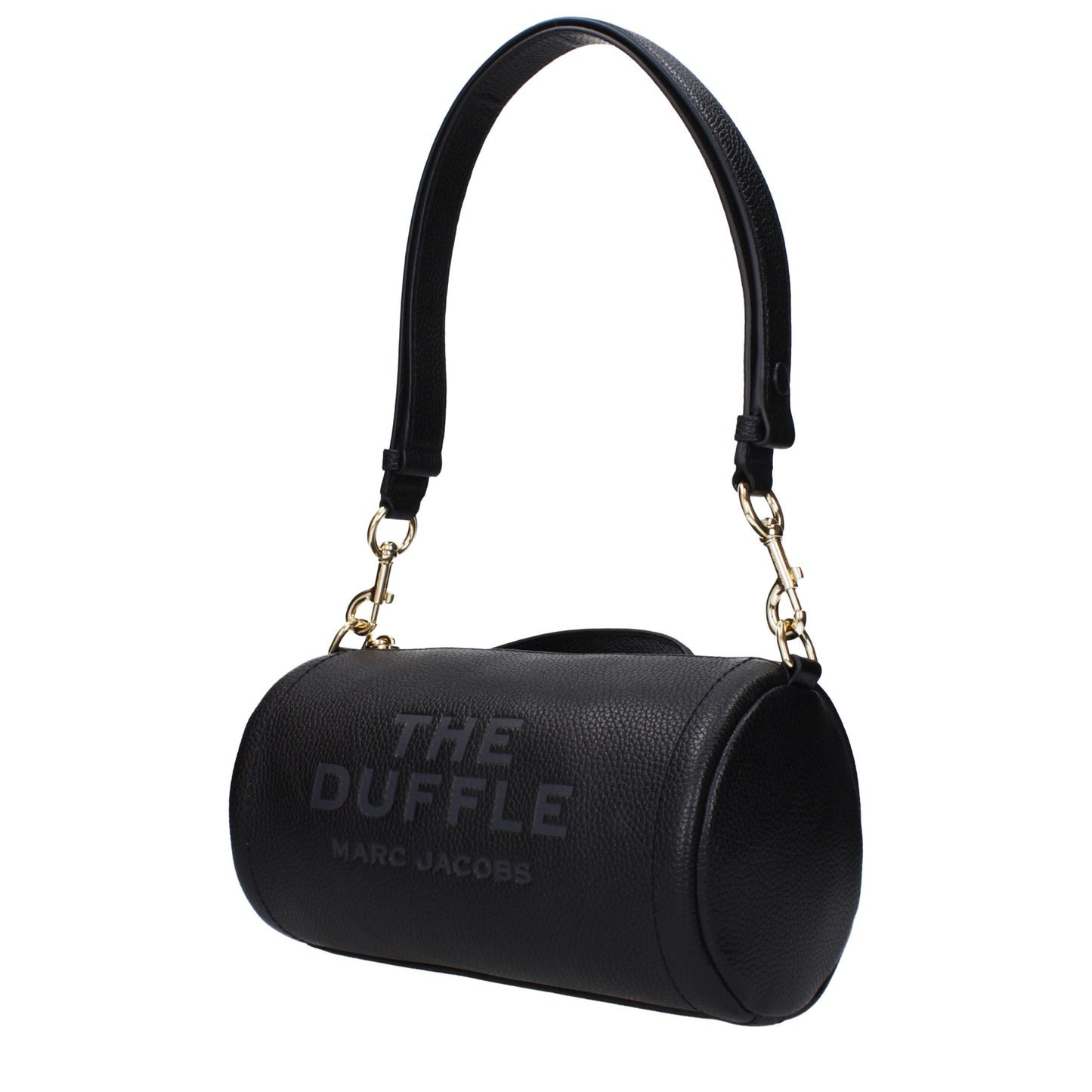 Marc Jacobs Black Leather The Duffle Handbag