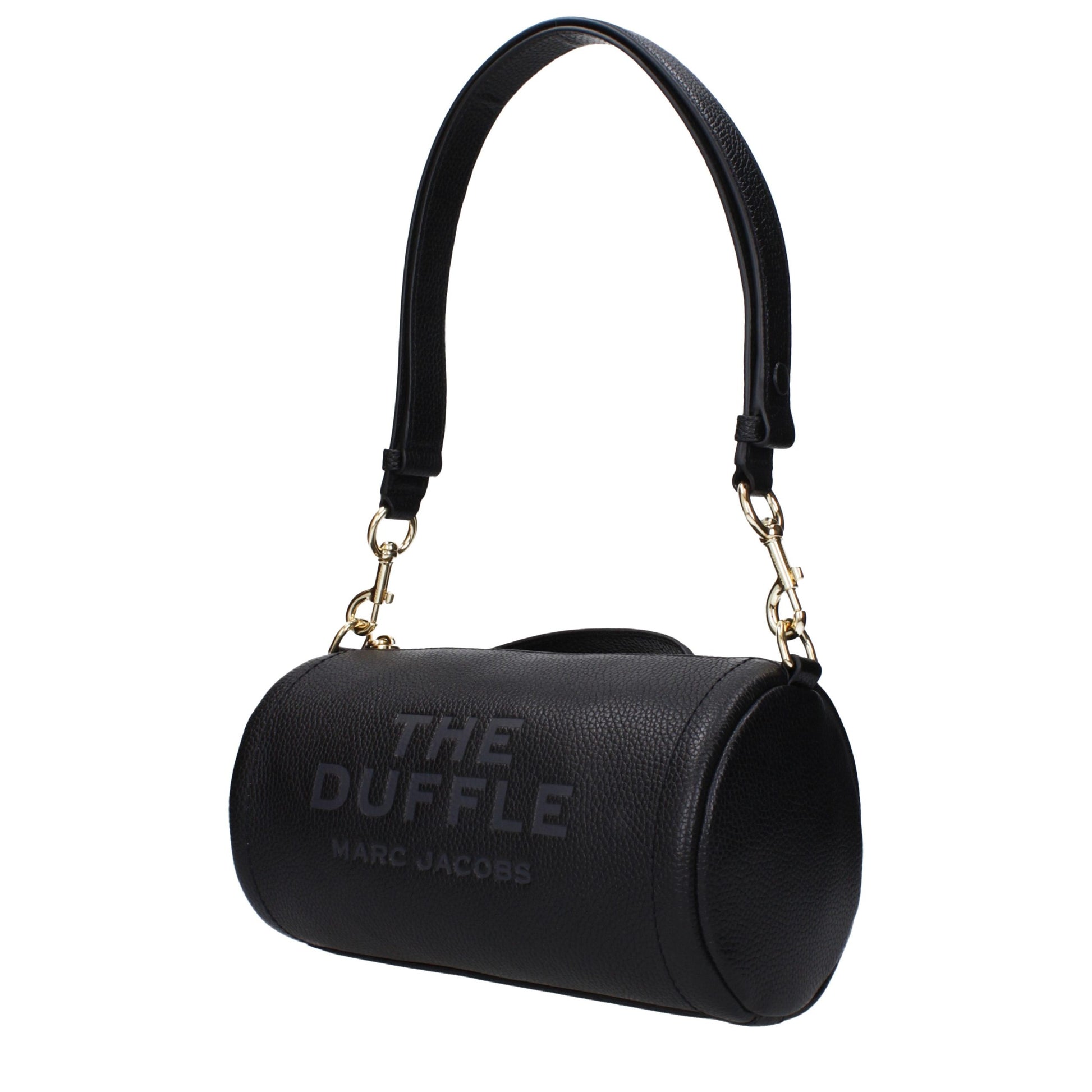 Marc Jacobs Black Leather The Duffle Handbag